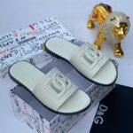 Dolce & Gabbana DG Logo Leather Slides – Signature Luxury at ArvoLuxury