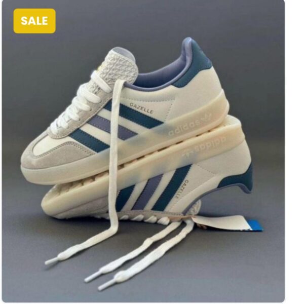 Adidas Gazelle Sneakers in White & Blue – Classic Street Style at ArvoLuxury