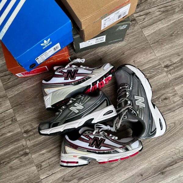 New Balance 740 Lifestyle Shoes – White/Red & Grey | ArvoLuxury