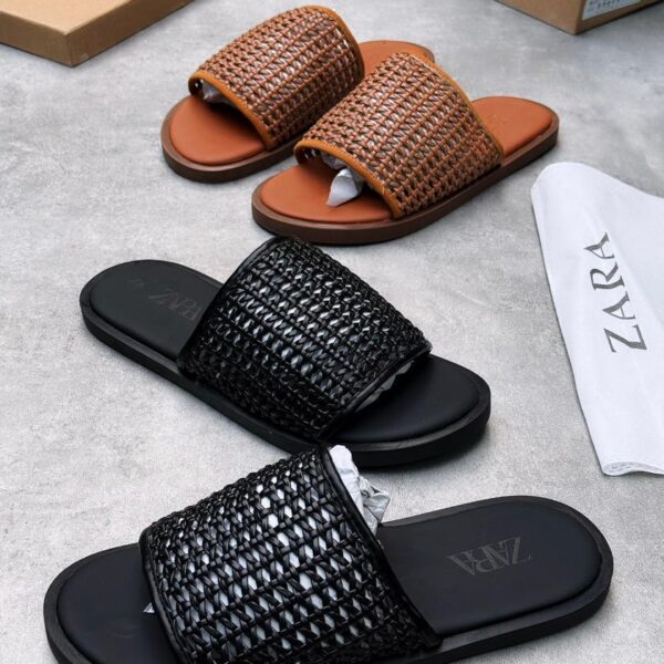 Zara Leather Woven Sandals – Effortless Style at ArvoLuxury