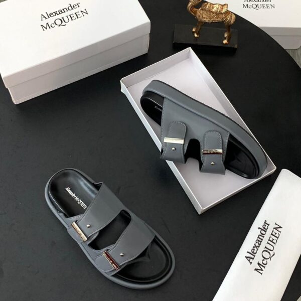Alexander McQueen Men’s Hybrid Slides – Signature Two-Strap Design | ArvoLuxury