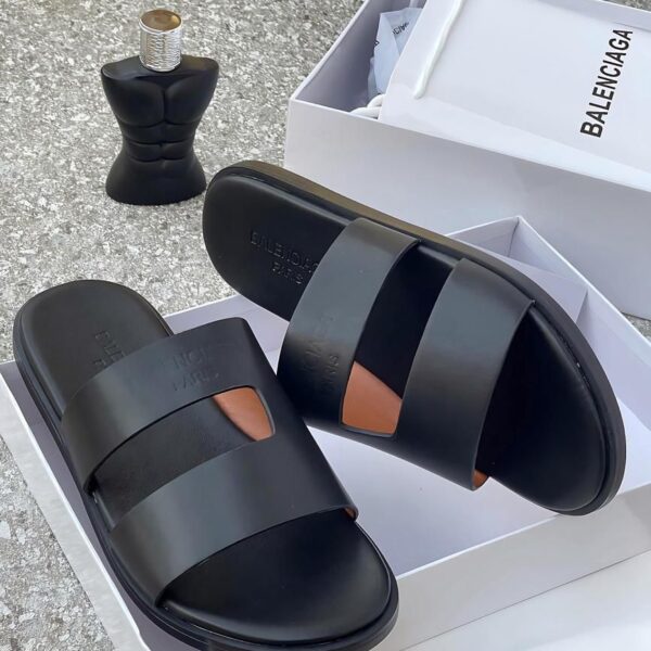 Loro Piana Pilat Plain Walk Sandal – Black Calfskin | ArvoLuxury