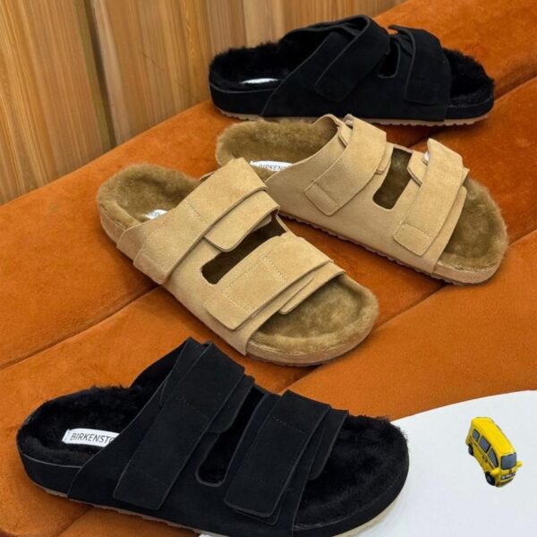 Birkenstock Arizona Slides with Soft Footbed & Shearling Lining – Cozy Comfort at ArvoLuxury