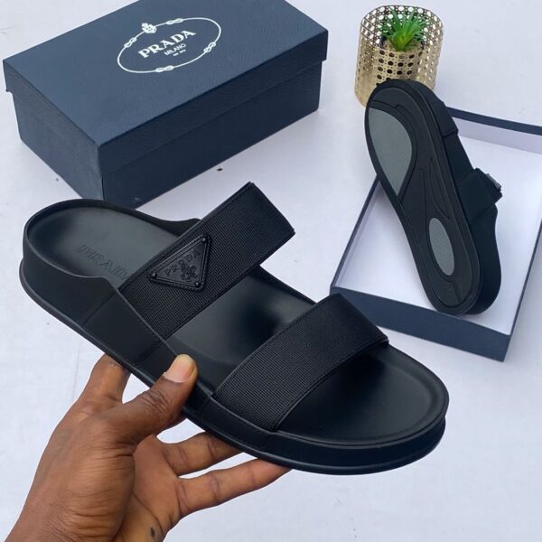 Prada Black Slides | ArvoLuxury