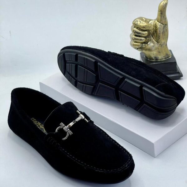 Salvatore Ferragamo Men’s Suede Loafers – Refined Italian Luxury at ArvoLuxury