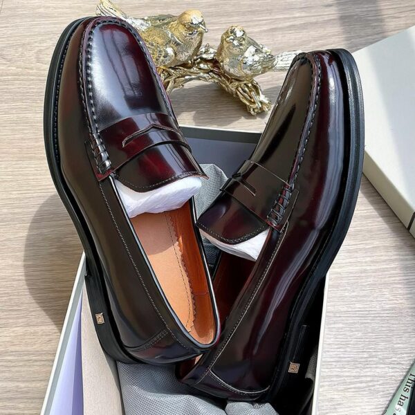 Black Leather Penny Loafers | Arvoluxury