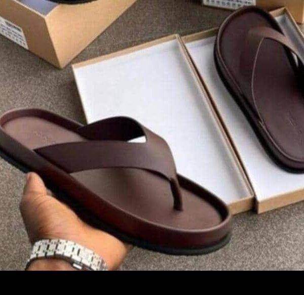 Zara Leather Flip-Flop Slides |Arvoluxury