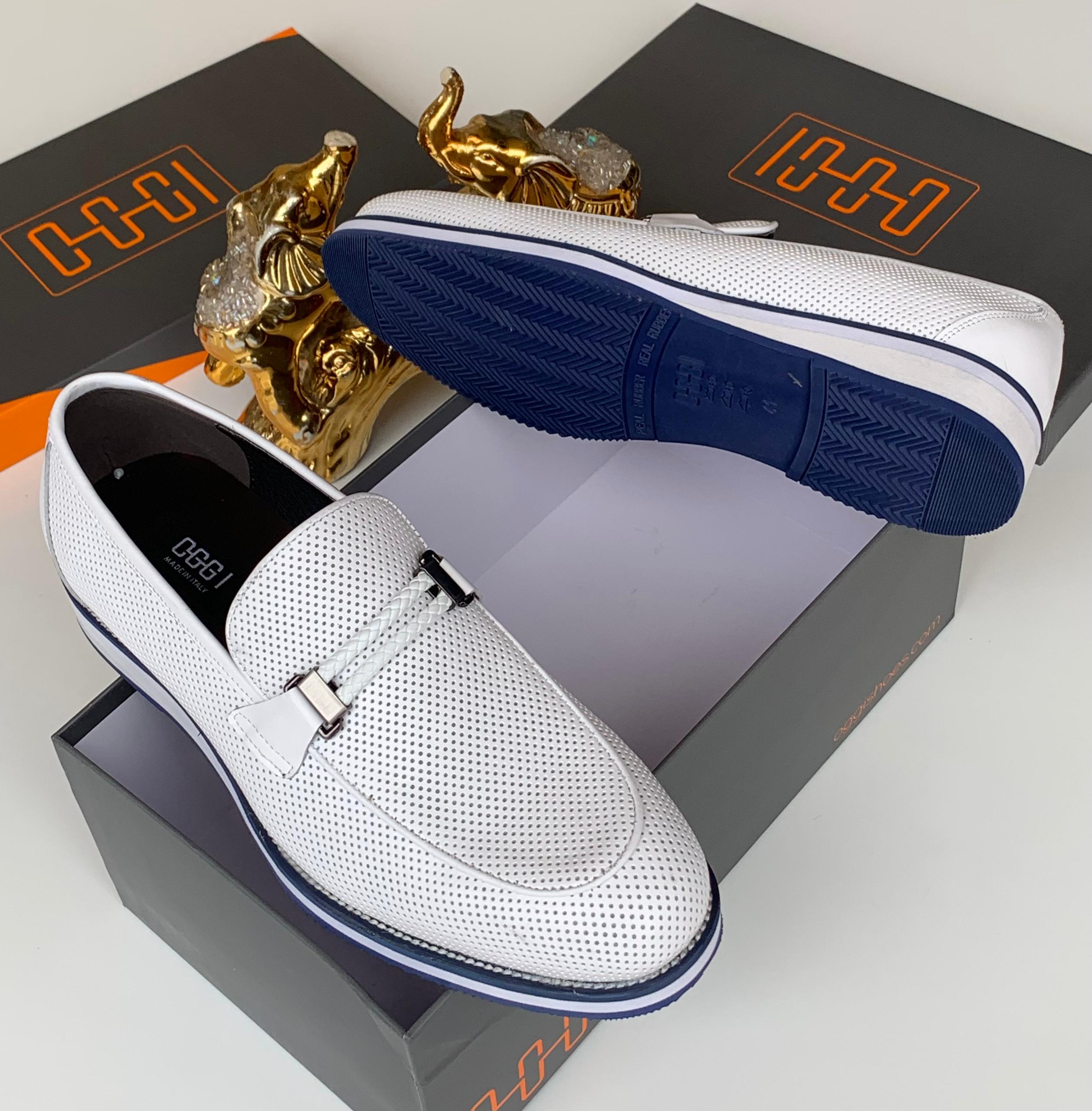 6e07db63-dd6d-4be7-a408-c8f24ec3b1f0 Oggi Perforated Leather Loafers |Arvoluxury - Image 1