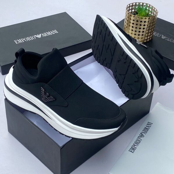 Emporio Armani Men’s Slip-On Sneakers |Arvoluxury