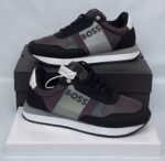 BOSS Kai Runn Mixed-Material Trainers Available at Arvoluxury