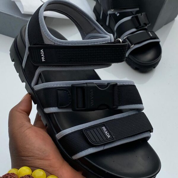 Prada Strapped Nylon Sandals | Arvoluxury