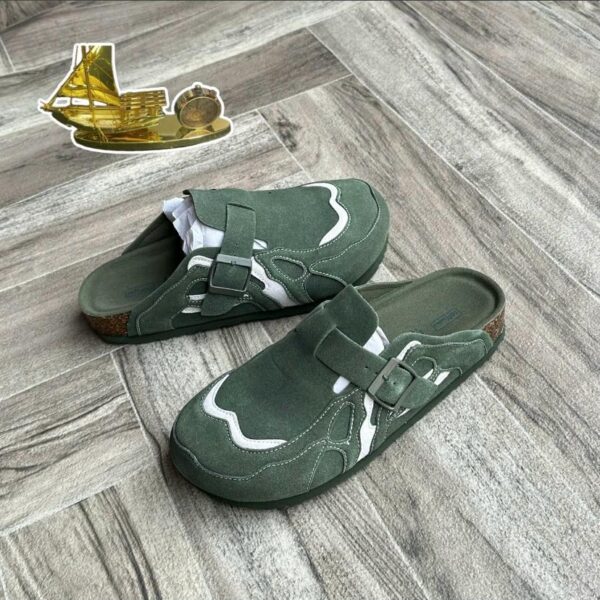 Green Suede Clogs |Arvoluxury