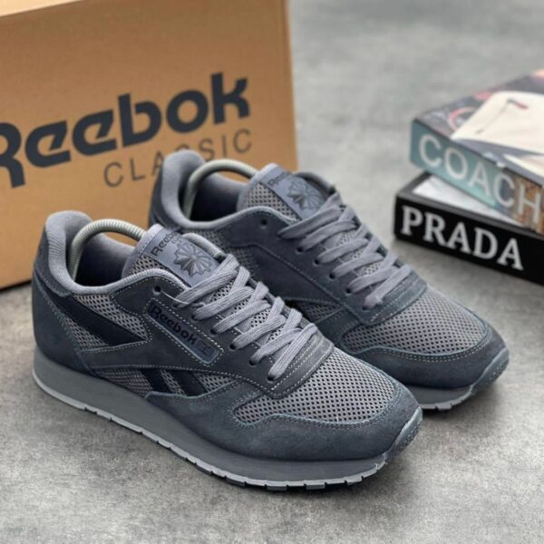 Reebok Classic Leather Grey Sneakers – Available at Arvoluxury